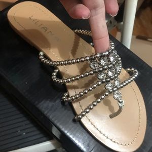 Silver sandals